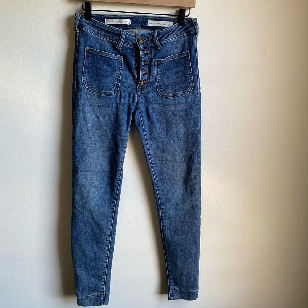 Pilcro & The Letterpress Women's Size 28 High Rise Denim Legging Jeans